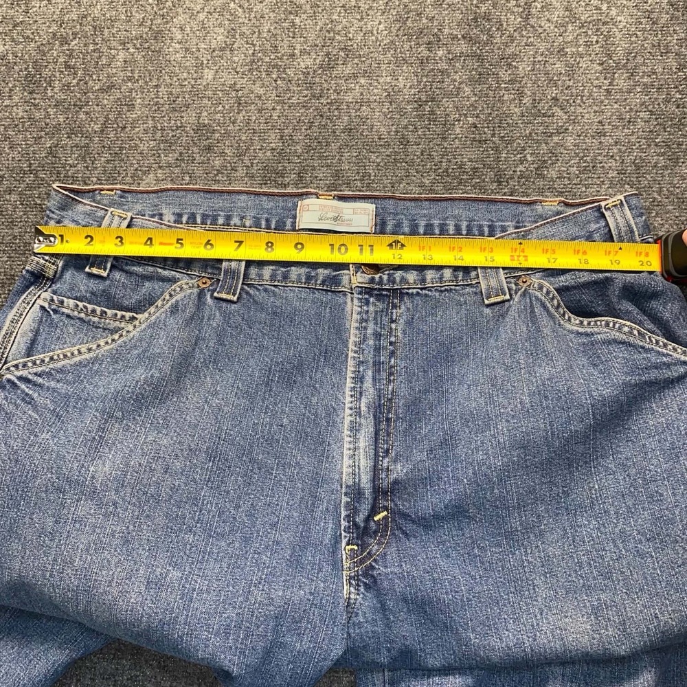 Levi's Carpenter Jeans Men 38x32 Blue 100% Cotton Medium Wash Signature Workwear - Picture 5 of 12
